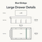 Blue Ginkgo Large 12-Drawer Cabinet – Stackable Clear Organizer - Image 4