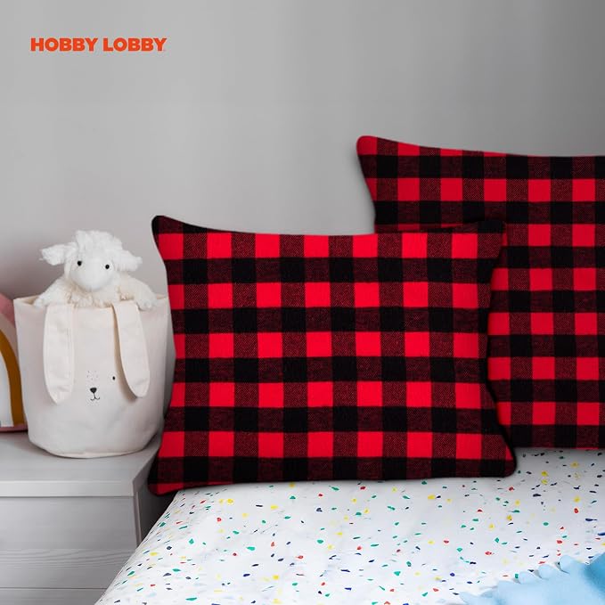 Hobby Lobby Red Buffalo Check Flannel Fabric, 2 Yards | Precut Fabric - Image 7