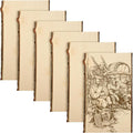 Briwooody 6 Pack Hollow Wood Plank Live Edge Woodslab Unfinished Wood Boards by Briwooody