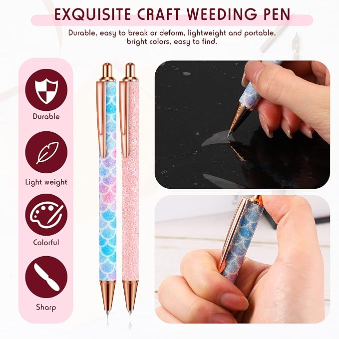 Epakh Weeding Pen, 2 Pieces Metal Vinyl Air Release Tool - Image 5