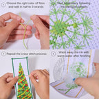 FREEBLOSS 6 Set Cross Stitch Bookmark Kit Cross Stitch Kit Cute Stamped - Image 4