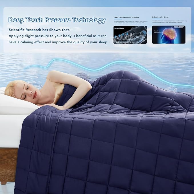 Topcee Weighted Blanket Cooling Throw Heavy Blanket - Image 3