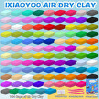 Ixiaoyoo Air Dry Clay, 104 Colors Foam Modeling Clay - Image 3