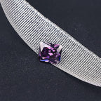4Pcs Rectangle Shape Cut Sri-Lanka Purple Sapphire Rectangle Cut Gemstone 10 x - Image 2