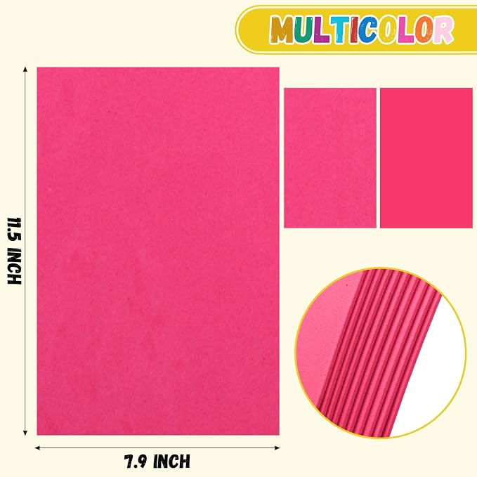 10 Pack Eva Foam Sheets Craft 8 x 12 inch | Foam Paper - Image 2