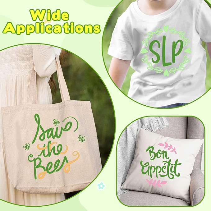 Tintnut Medium Green Heat Transfer Vinyl, easy cut & weed, stretch washable - Image 5