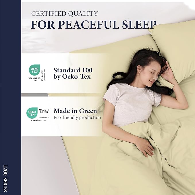 100% Egyptian Cotton Pillow Cases King Size Set of 2 - Image 5