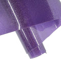 ONEART | Purple Transparent Glitter Vinyl Roll, 0.7 mm Solid Clear PVC Jelly by ONEART