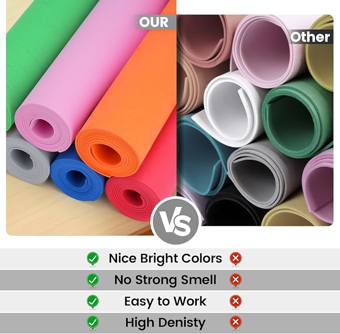 Do²ping Gray Eva Foam Sheets Roll, 3mm EVA Craft Foam 49''x13.9'' High Density - Image 5