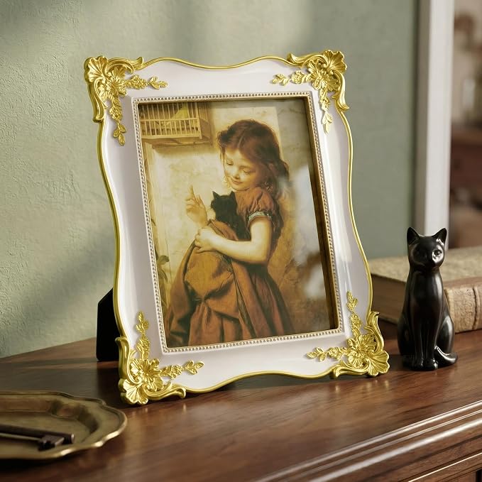 Cuspin 8x10 Vintage Picture Frame, Ornate Antique 8 by 10 Resin Frames - Image 8