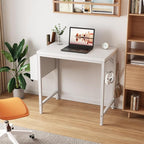 Lufeiya Small White Desk for Small Spaces, 24 Inch Kids Girls Study Writing - Image 2