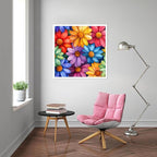 Eiazuiks Stamping Cross Stitch Kit, Colorful Flowers Counting Cross Stitch Kit - Image 2