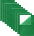 Bonsicoky Green Self Adhesive Felt Sheets, 10 Pack, A4 Size | Felt Fabric by Bonsicoky