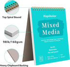 Mixed Media Sketchbook 9" x 12" Multimedia Sketchbook, Top Spiral Bound Sketch - Image 2