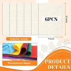 IONTACH 9" X 12" Soft Felt Sheets 1.6mm Thick | Felt Fabric - Image 3