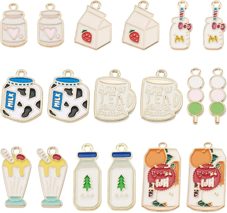 Enamel Food Charms Cute Assorted Food Pendants Sweet Dessert Charms - Image 8