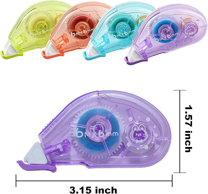 Double Sided Tape Roller, 4 Pack - Image 2