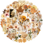 Transparent Flora Scrapbook Stickers Aesthetic Flowers Stickers | Transparent & - Image 2
