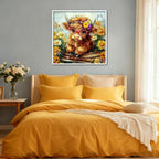 PHANTASYART Highland Cow Paint by Numbers Kit - Image 4