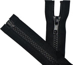 ANPURZII 2PCS #5 42 Inch Black Separating Jacket Zippers by Unknown