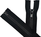 ANPURZII 2PCS #5 31 Inch Black Separating Jacket Zippers by Unknown