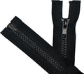 ANPURZII 2PCS #5 100 Inch Black Separating Jacket Zippers by Unknown