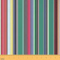 Stripes Fabric by The Yard, Mexican Ethnic Flannel Polyester Fabric, Bohemian by CastleFairy