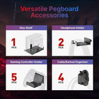 PEGZONE Controller and Headphone Holder Wall Mount, Controller Stand, Disc - Image 4