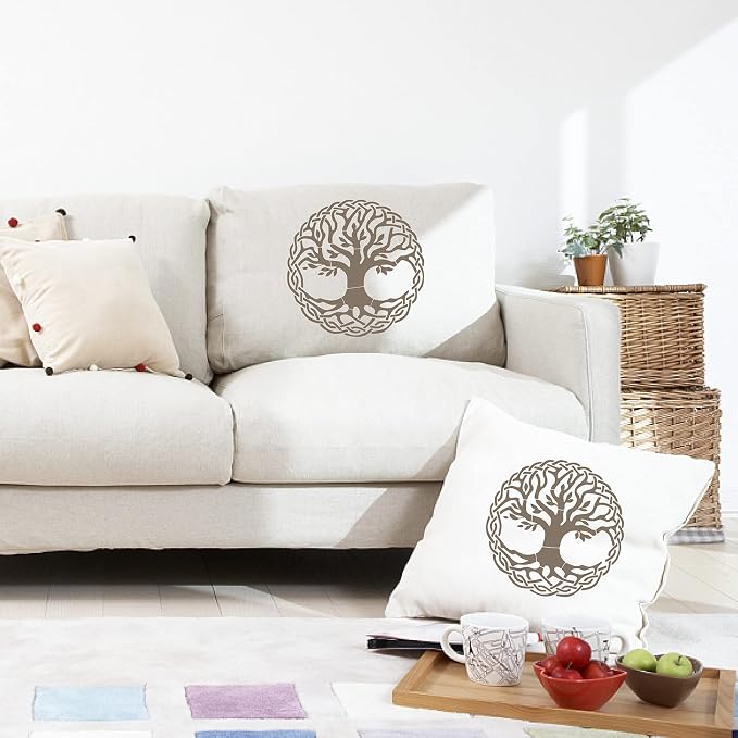 GORGECRAFT 12"X12" Large Tree of Life Templates Round Celtic Triquetra Knot - Image 7