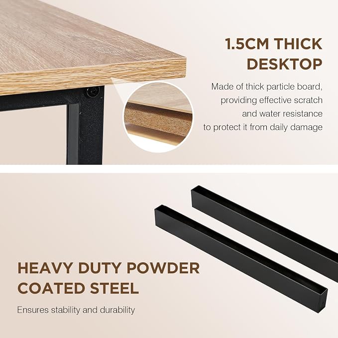 PayLessHere | 47 Inch Computer Desk | Nature | Office Desk - Image 4