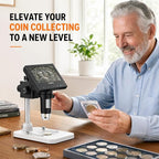 Elikliv Microscope, LCD Digital Coin Microscope 1000x, Coin Magnifier - Image 3