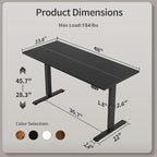 Agilestic Electric Standing Desk, 48 x 24 Inches Height Adjustable Desk - Image 3