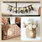 LiQunSweet 40 pcs 4 Styles Wishing Bottle Undyed Wood Cutout Charms Star - Image 7