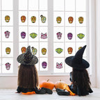 Renbuzhu 36PCS Dia De Los Muertos Crafts Bulk: Sugar Skull Paper Suncatchers - Image 3