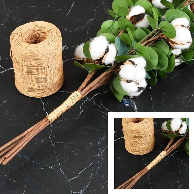 TIMESETL 656 Feet Floral Bind Wire Rustic Vine Wrapping Wire, Paper Covered - Image 6