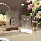 UNIQOOO 20 Pack Frosted Blank Acrylic Sign Wedding Table Numbers, 5 x 7 in - Image 5