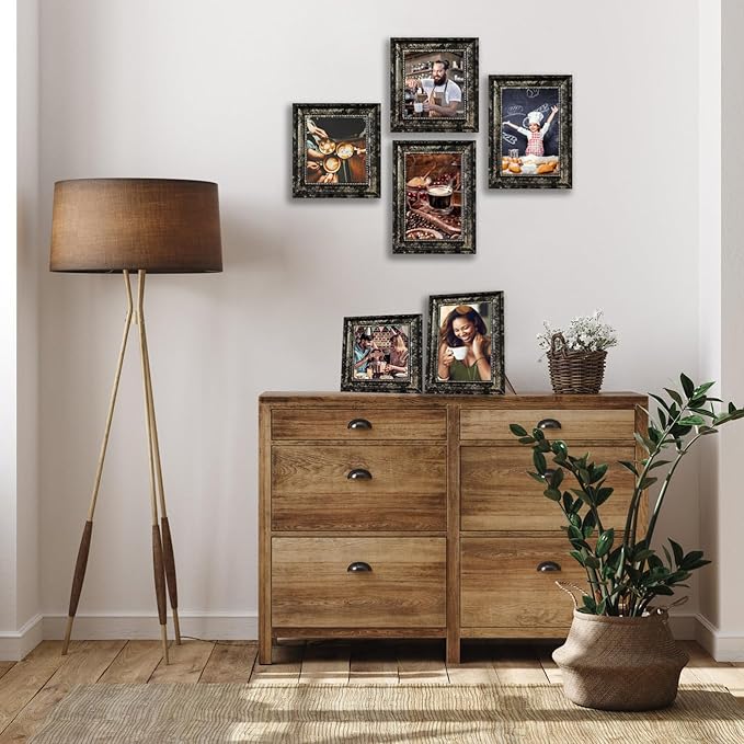 5x7 Picture Frames Set of 4- Rustic Retro Photo Frame - Image 5