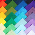 50PCS 12 x 12”, 1mm Thick Stiff Felt Fabric Sheets Assorted Colours Felt Pack by PTSGCAI