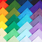 50PCS 12 x 12”, 1mm Thick Stiff Felt Fabric Sheets Assorted Colours Felt Pack by PTSGCAI