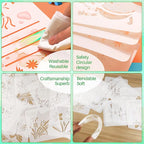 Mandala Stencils for Painting, Rock Painting Stencils Plastic Reusable Stencils - Image 5
