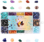 Crystal Chips Beads for Jewelry Making, 15 Colors Natural Gemstone Beads Making - Image 2