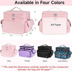 LEFOR·Z Large Sewing Supplies Organizer Storage Bag, Double-Layer Protable - Image 2