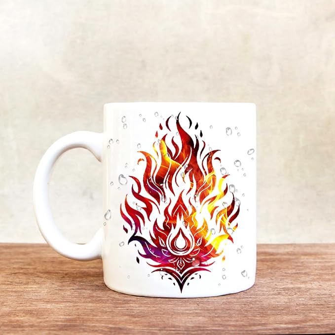 Tintnut Flame Pattern Permanent Vinyl 8 Pcs 12x10in Red Blue Adhesive Viny | - Image 5