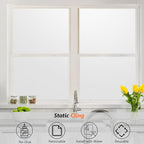 Kromapolis Window Privacy Film Frosted Glass Window Film, Heat Blocking Privacy - Image 5