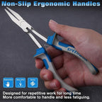 SPEEDWOX Long Reach Flat Nose Pliers 6 Inches Precision Duck Bill Fine Pliers - Image 5