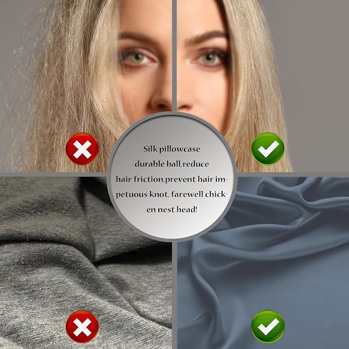 Silk Pillow Cases 2 Pack, Soft Breathable and Sliky Queen Size Pillow Cases Set - Image 5