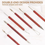 DIYOOHOMY Double-Ended Clay Sculpting Tools Set, Professional Ceramic Modeling - Image 3