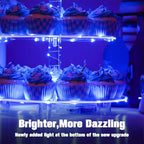 YestBuy 4 Tier Round Cupcake Stand – Premium Cupcake Holder – Acrylic Cupcake - Image 8