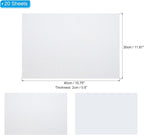 PATIKIL White Shiny EVA Glitter Foam Sheet 16x12 Inch 2mm Thick - Image 2