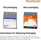 Shuttle Art Rollerball Pens, 10 Pack Blue Liquid Ink Pens, 0.5mm Extra Fine - Image 8